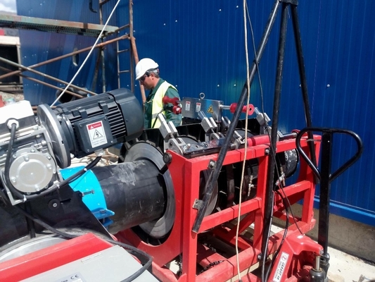 جوشکار فیوژن لب به لب برای جوش لوله های HDPE اندازه 800 میلی متر