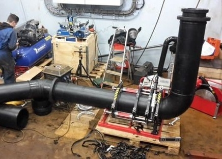 دستگاه جوش نیمه اتوماتیک لب به لب فیوژن برای لوله های 90 - 315 میلی متر HDPE