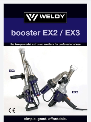 3kw فشرده دستی پلاستیکی Extruder Weldy Booster Ex2