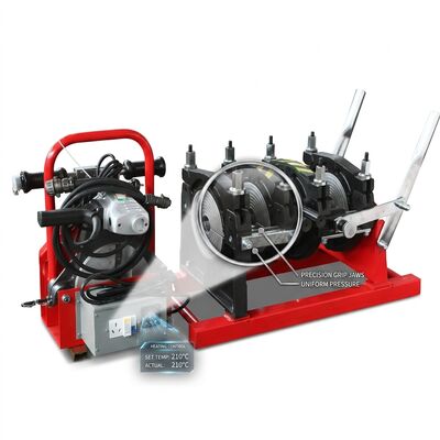 63mm PE Pipe Butt Fusion Welder | Manual HDPE Joining Machine