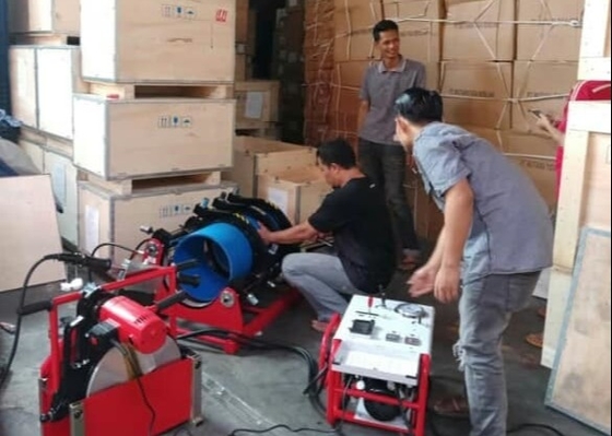 دستگاه جوش لب به لب IPS12&quot; HDPE فیوژن 6.3 مگاپاسکال با گواهینامه SGS