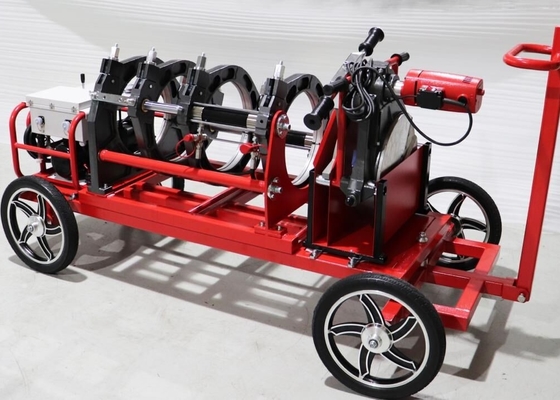 دستگاه جوش هیدرولیک 50 هرتز فیوژن 220 ولت 355 میلی متر HDPE با چرخ دستی
